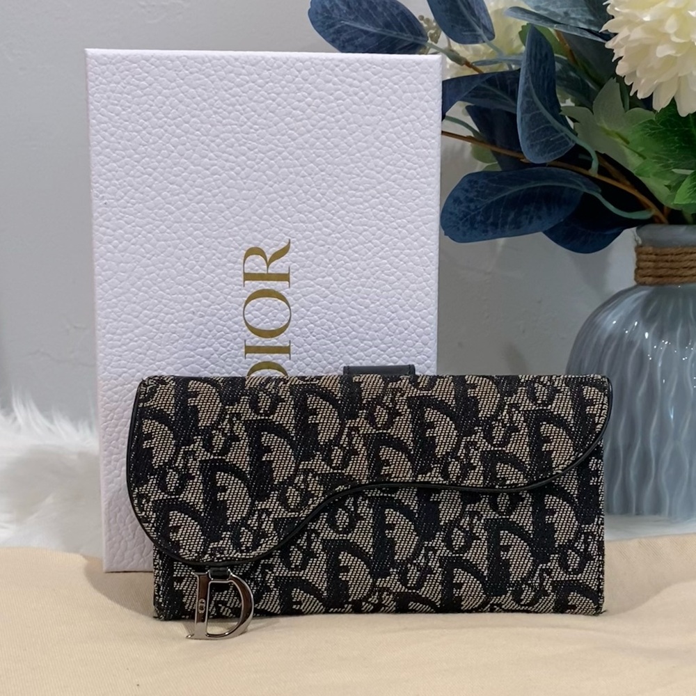 Dior Black and Cream Wallet